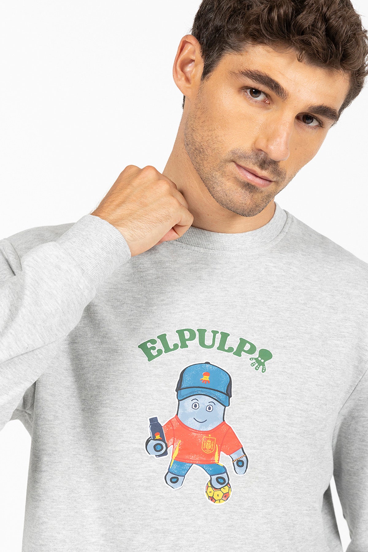 SUDADERA BASIC RFEF GRIS VIGORÉ
