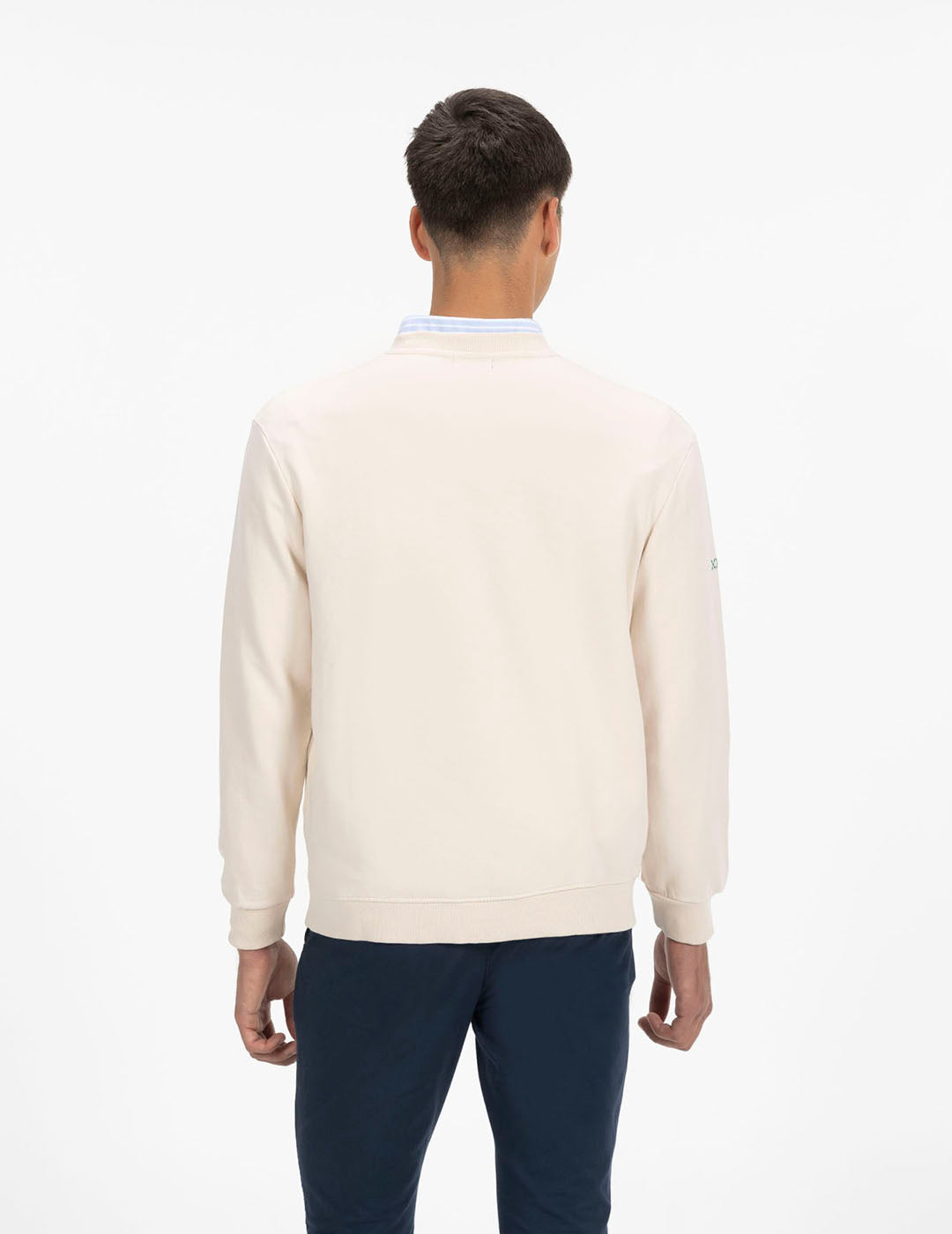 NATURE LOVERS OFF-WHITE EMBROIDERED SWEATSHIRT