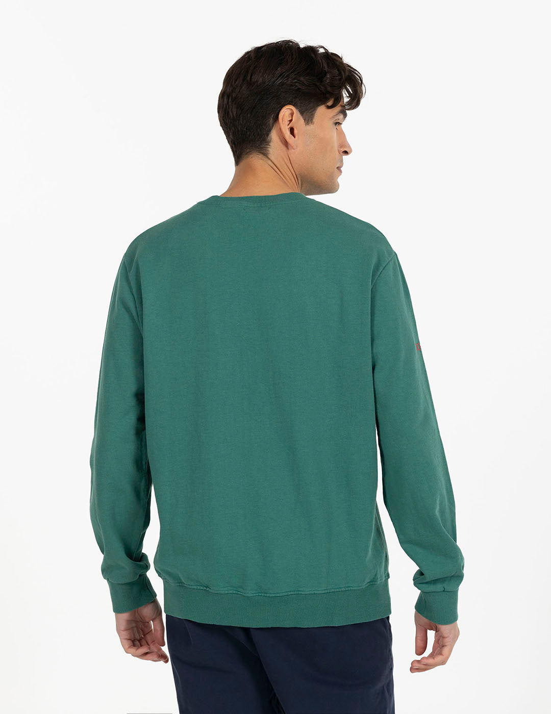 ELPULPO SWEATSHIRT IN SIDECAR CHRISTMAS GREEN ENGLISH