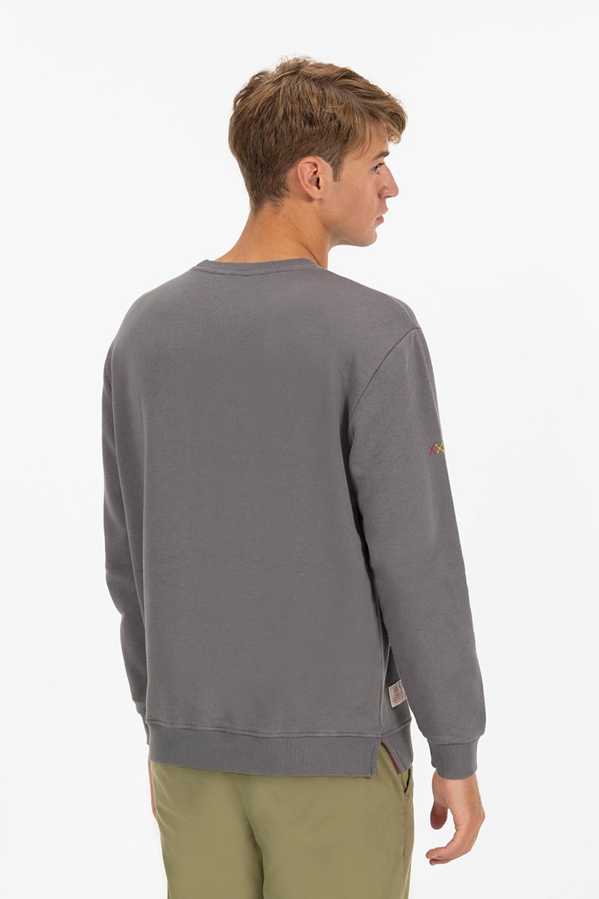 SUDADERA ESTAMPADO DIBUJADO FÚTBOL VINTAGE RFEF CARBÓN