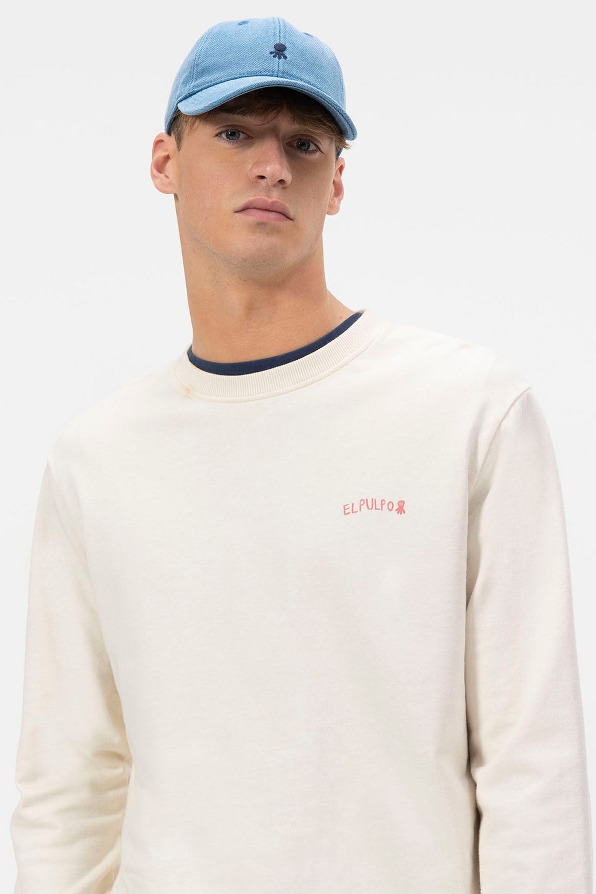 SUDADERA ESTAMPADO COTE DE AZUR BLANCO ROTO