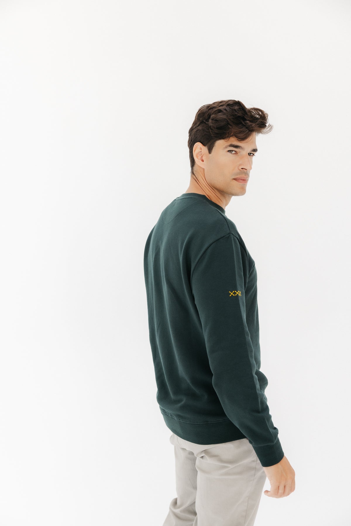 SUDADERA SEALOVER LOGO VERDE BOTELLA