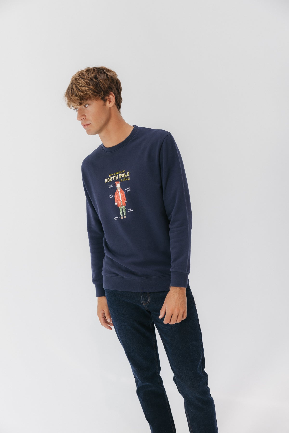 SUDADERA NORTH POLE OUTFIT AZUL MARINO DELAVÉ