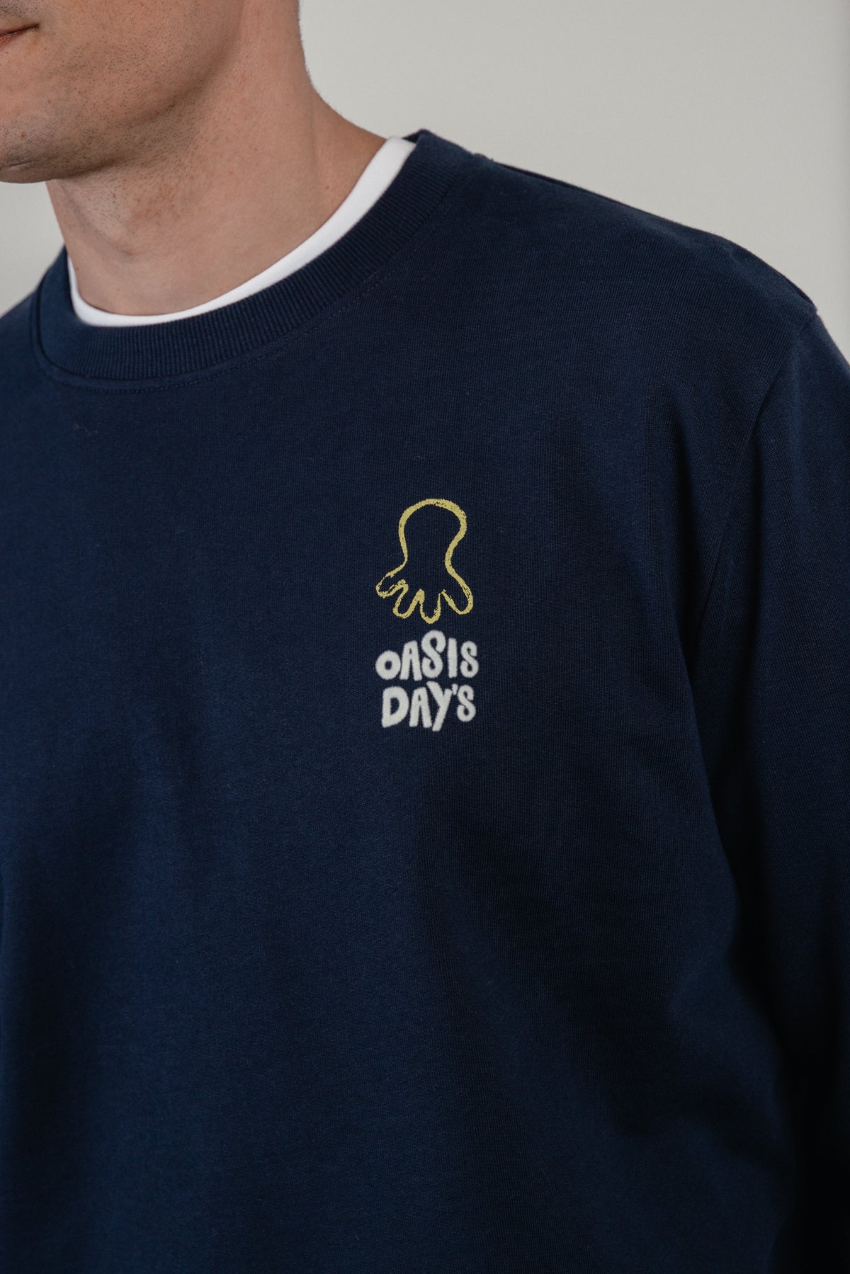 Sudadera oasis day´s azul marino