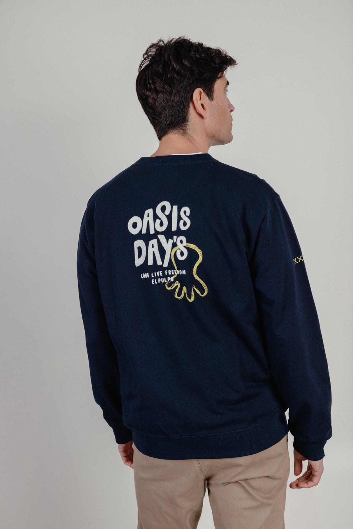 Sudadera oasis day´s azul marino