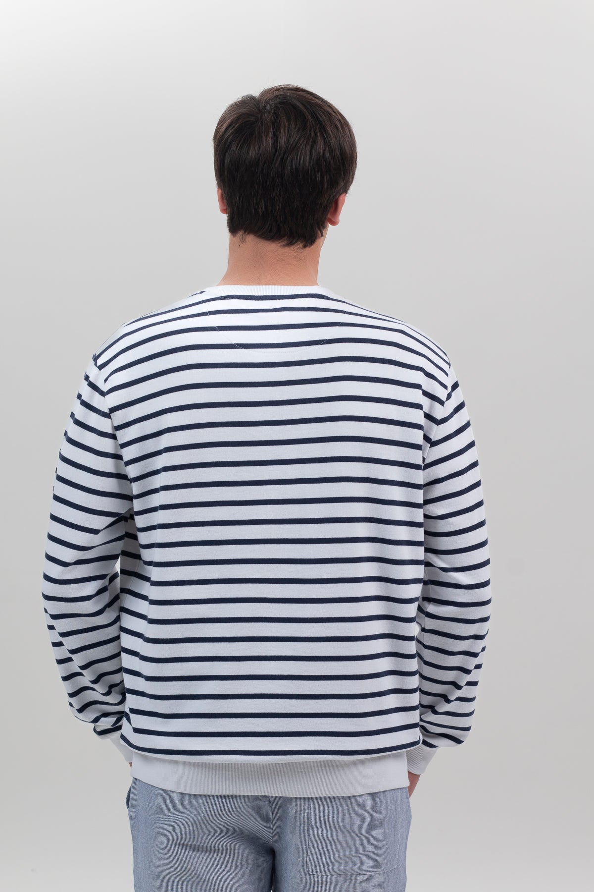 Sudadera rayas elPulpo paddle surf blanco puro