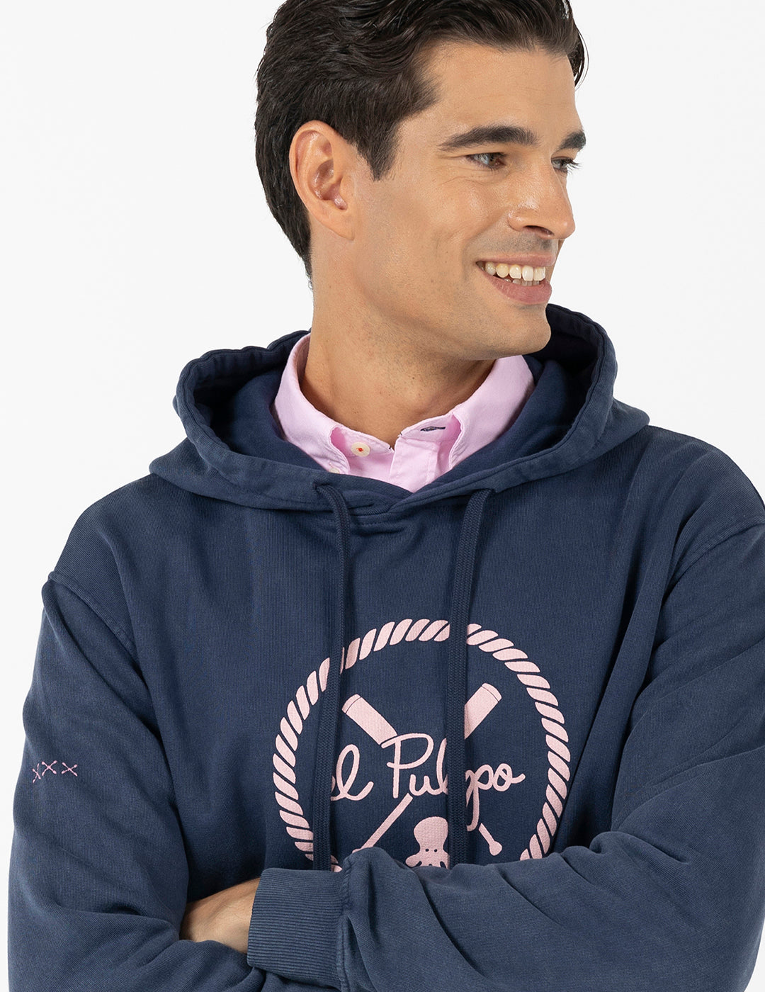 YoungLA Classic SUDADERA NEW WAVE AZUL MARINO DELAVu00c9 YoungLA