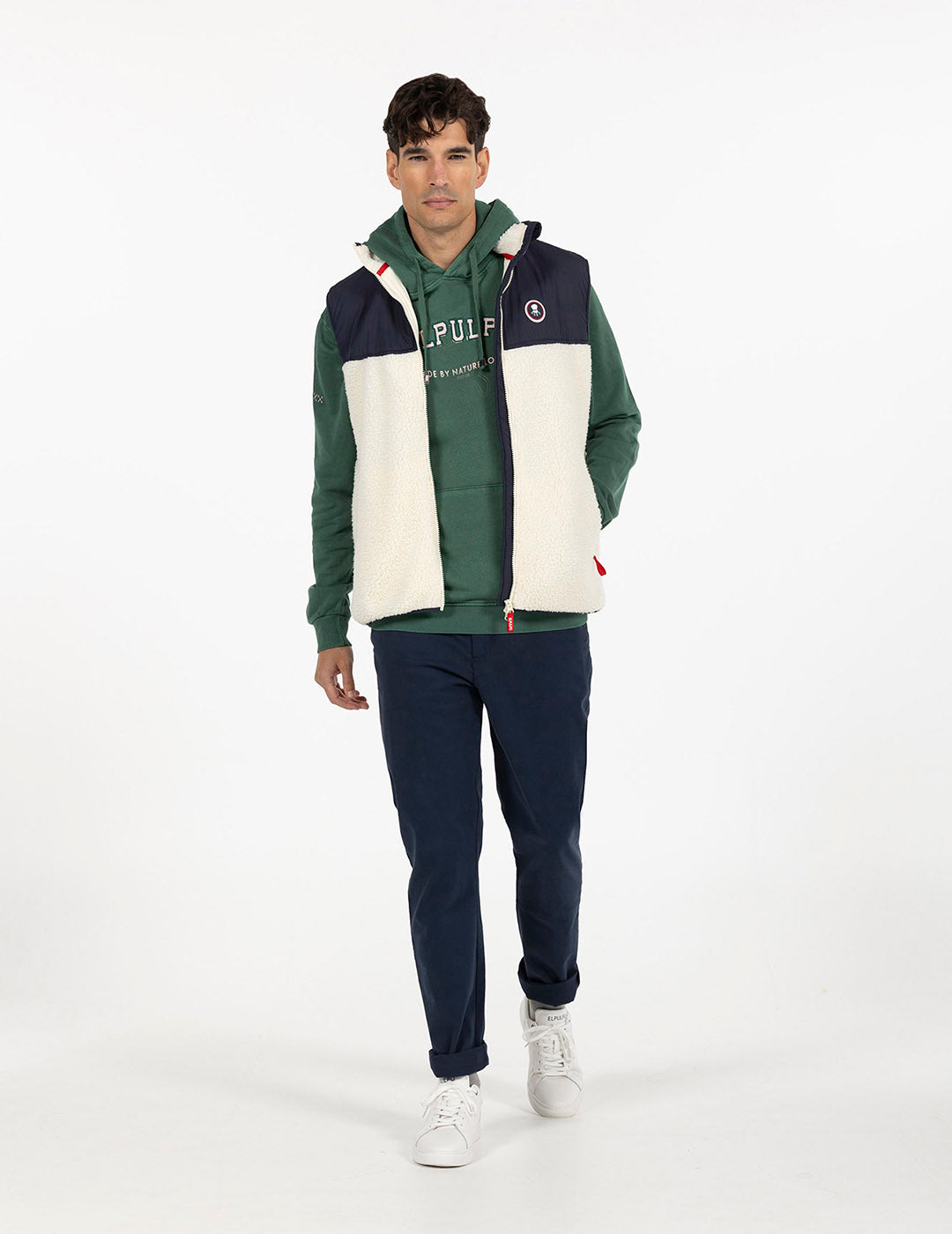 SUDADERA CAPUCHA TEJIDO EL PULPO UNIVERSITY VERDE INGLÉS