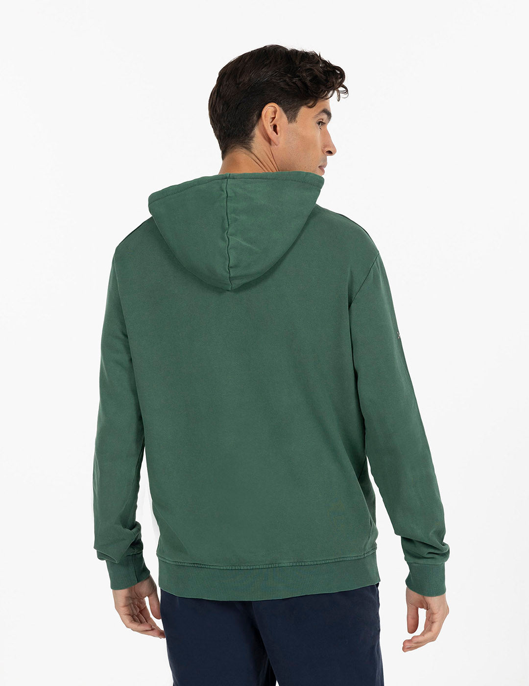 SUDADERA CAPUCHA TEJIDO EL PULPO UNIVERSITY VERDE INGLÉS