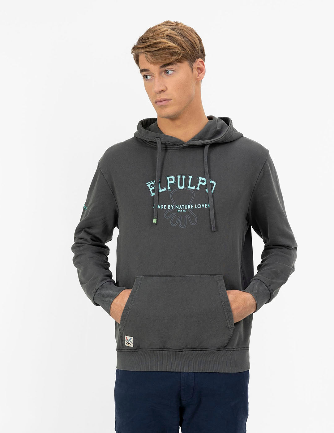 EL PULPO UNIVERSITY CARBON FABRIC HOODIE