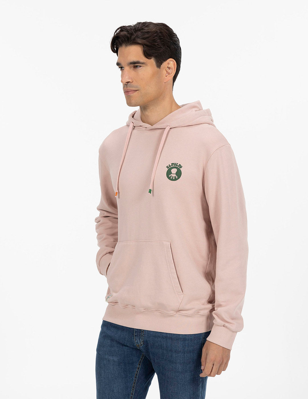 SUDADERA CAPUCHA DESIERTO REDONDO ROSA DELAVÉ