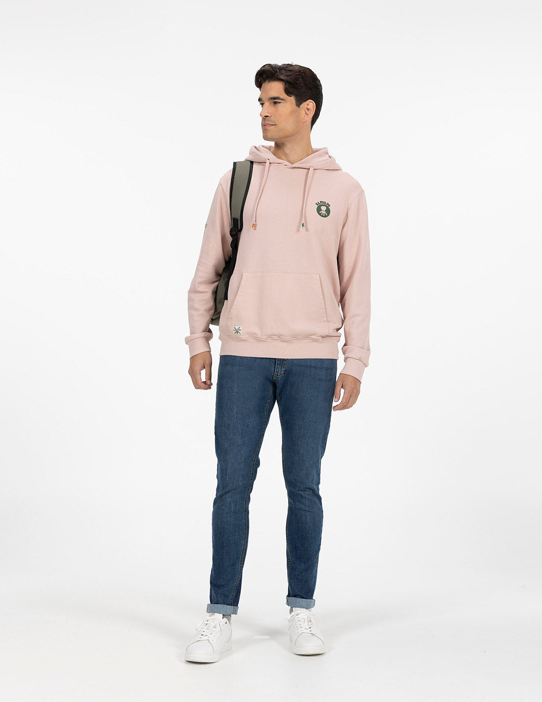 DELAVÉ PINK ROUND DESERT HOODIE