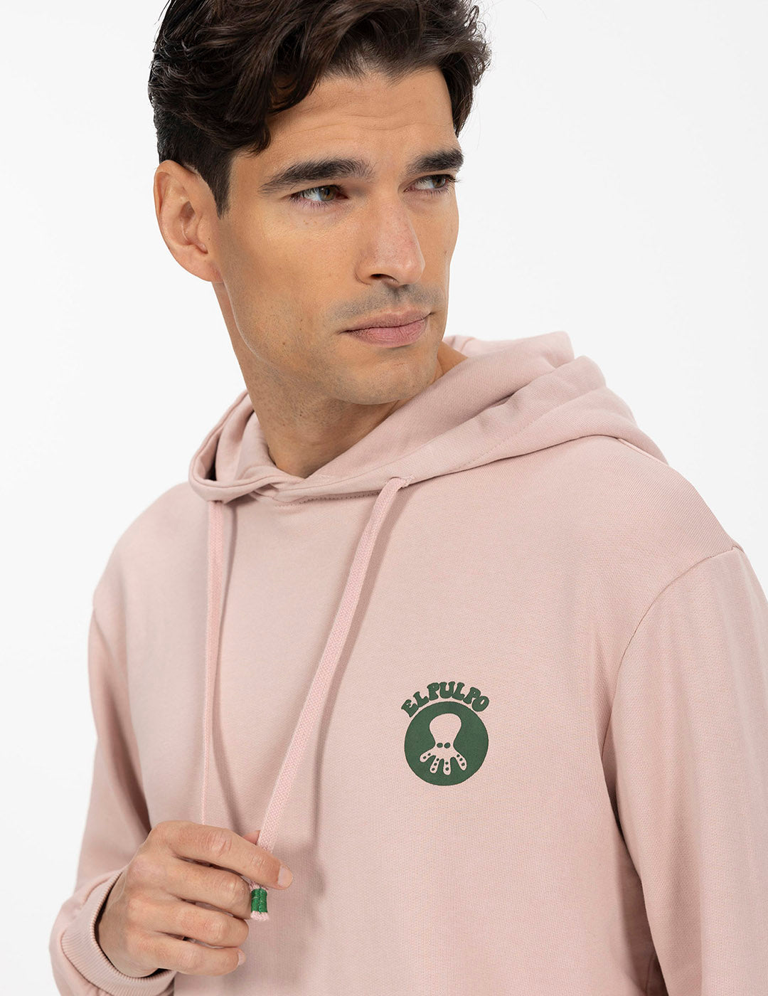 DELAVÉ PINK ROUND DESERT HOODIE