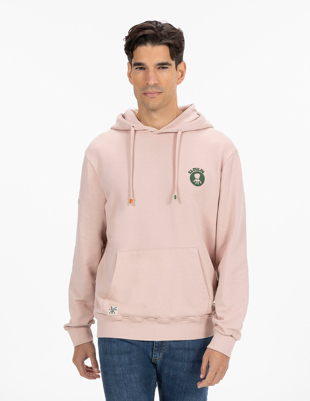 DELAVÉ PINK ROUND DESERT HOODIE