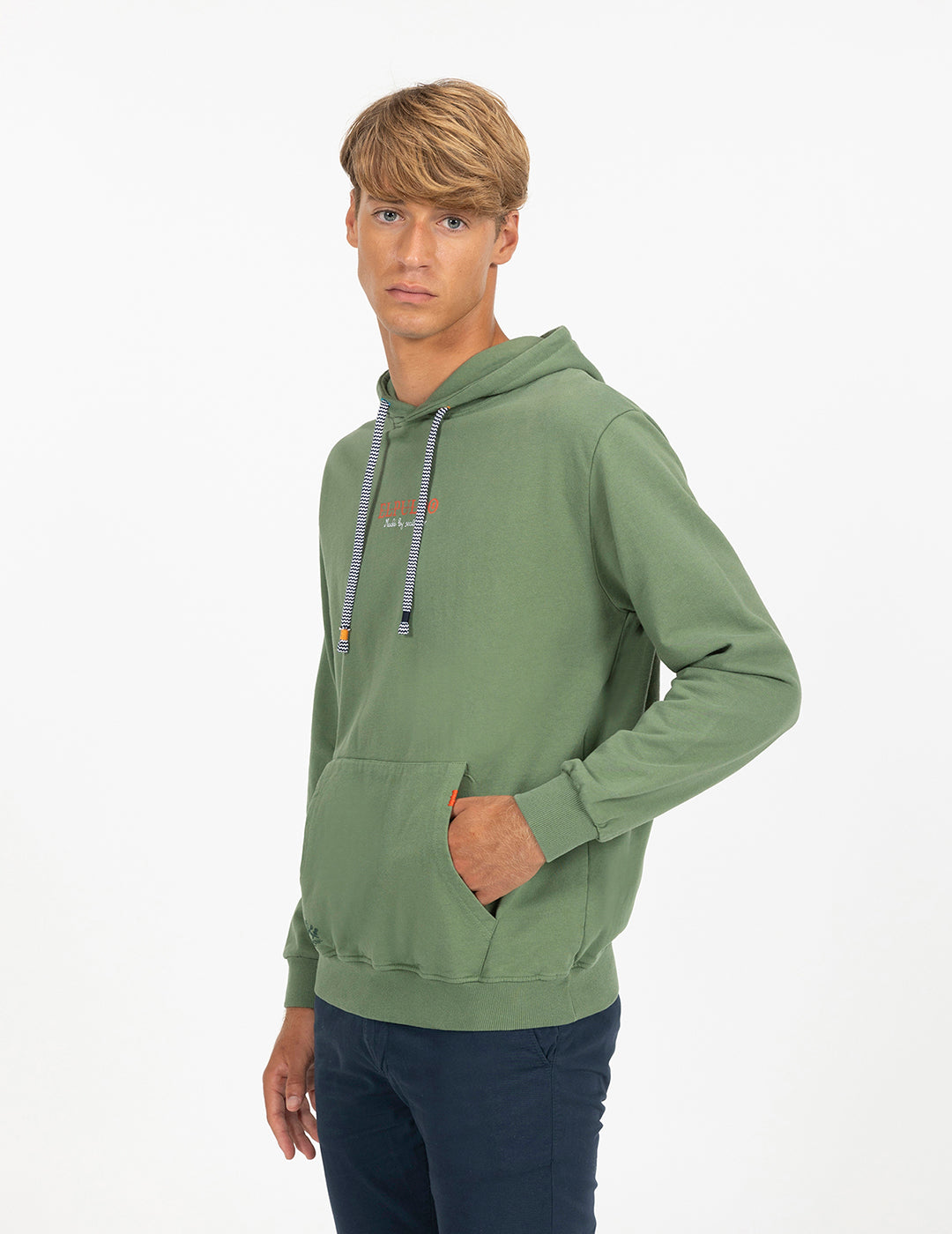 SUDADERA CAPUCHA ESTAMPADO ELPULPO SPAINSNOW VERDE DELAVÉ