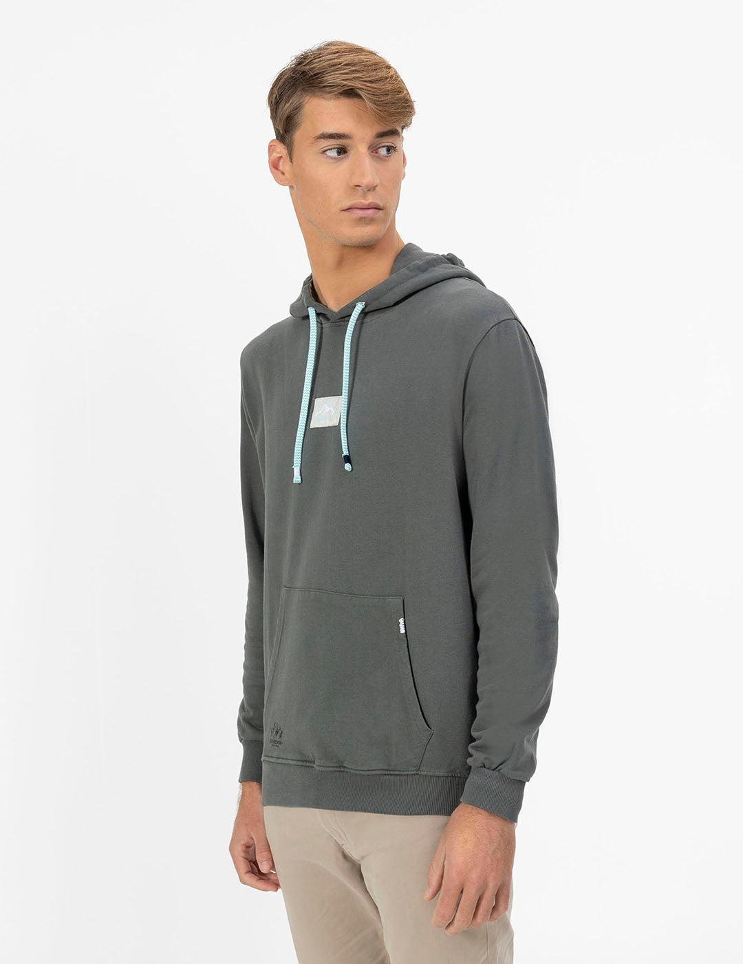 MOUNTAIN CHARCOAL LABEL HOODIE