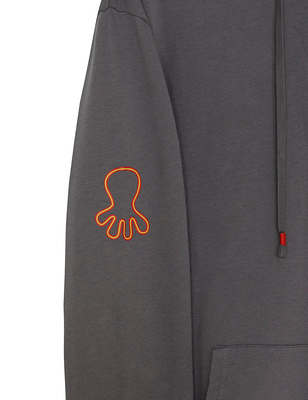 SUDADERA CAPUCHA ESTAMPADO TRIPLE LOGO NARANJITO CARBÓN