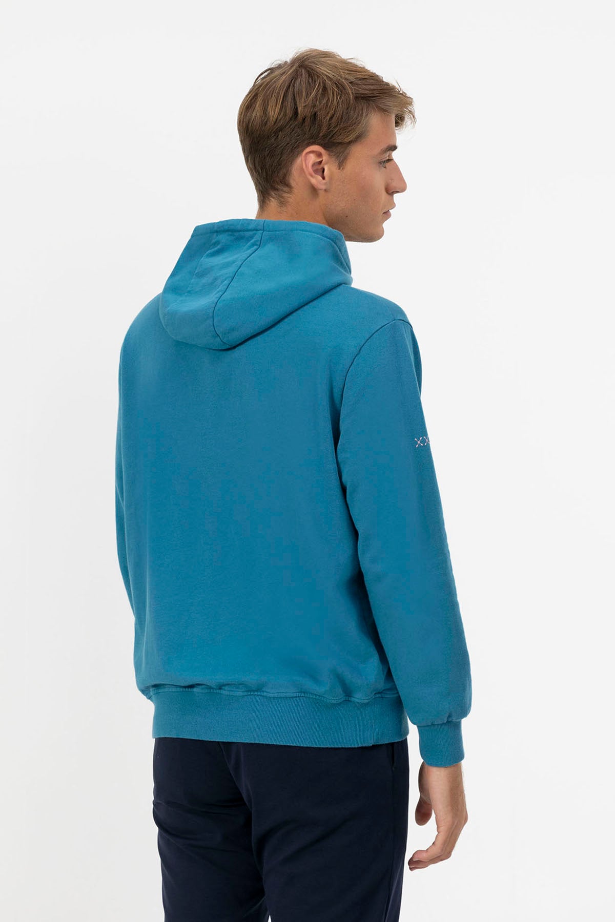 SEALOVERS SUN SAPPHIRE BLUE EMBROIDERED HOODIE