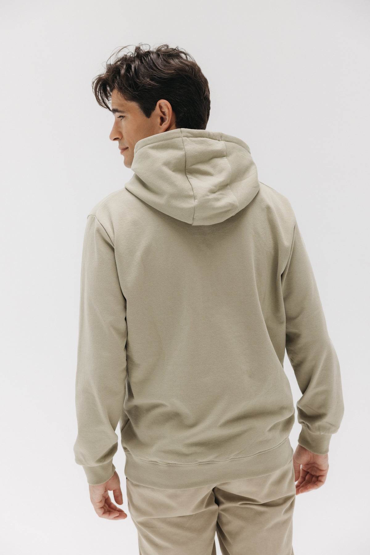 SUDADERA CAPUCHA EXPLORING NEW ADVENTURE VERDE KHAKI