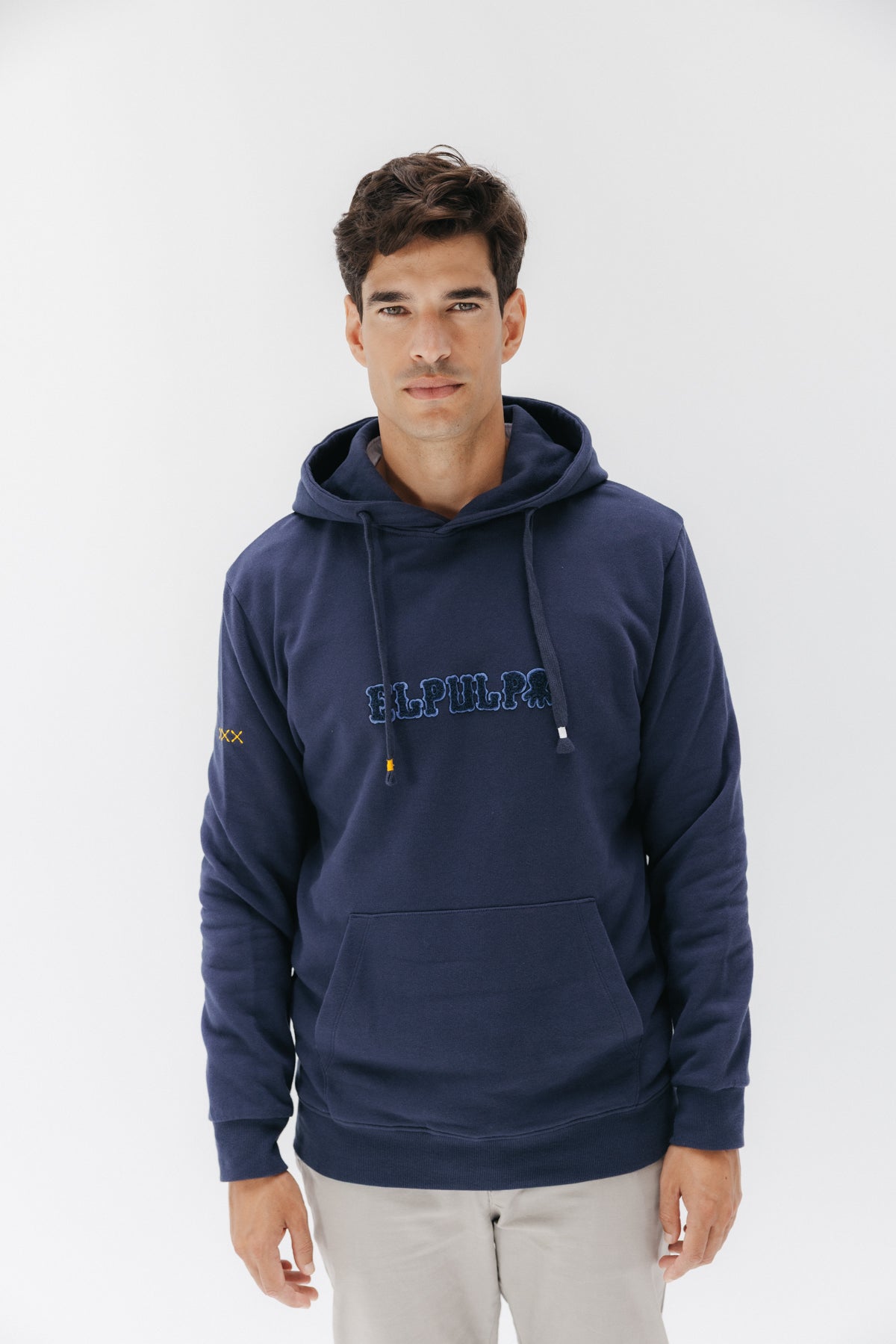SUDADERA CAPUCHA ELPULPO EFFECT AZUL MARINO DELAVÉ