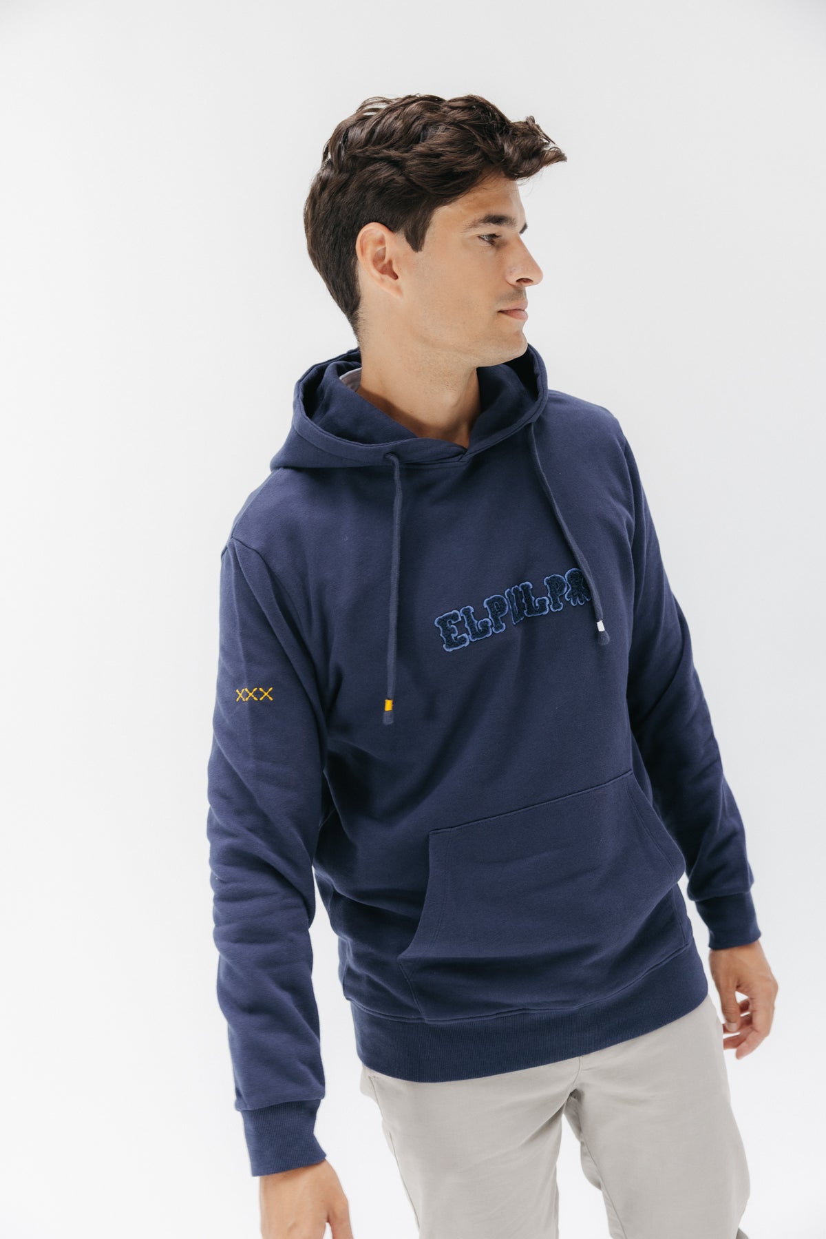 SUDADERA CAPUCHA ELPULPO EFFECT AZUL MARINO DELAVÉ