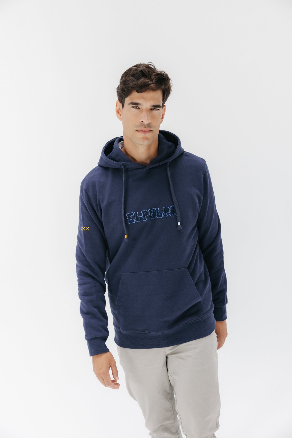 SUDADERA CAPUCHA ELPULPO EFFECT AZUL MARINO DELAVÉ