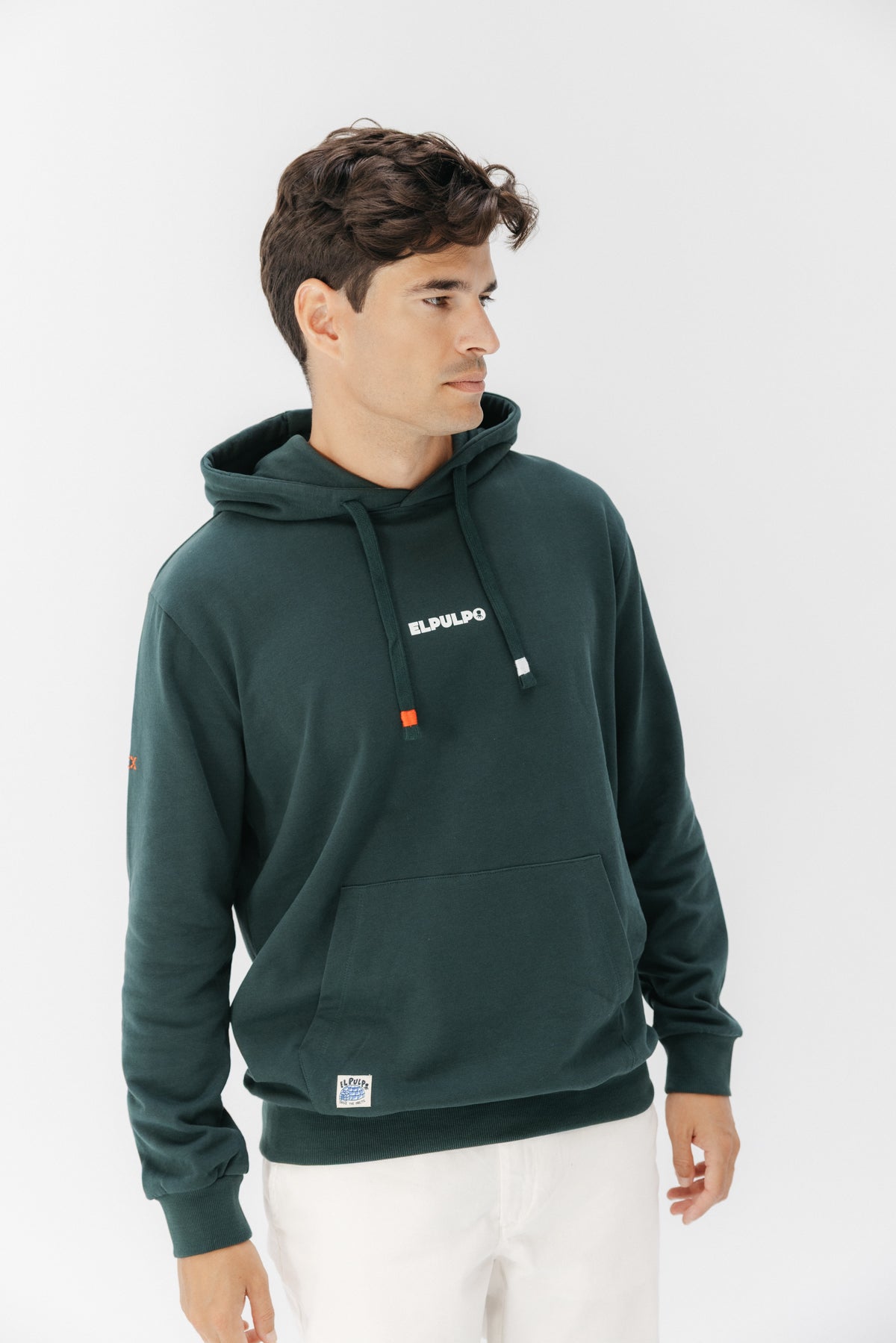 SUDADERA CAPUCHA ELPULPO NORTHERN LIGHTS VERDE BOTELLA