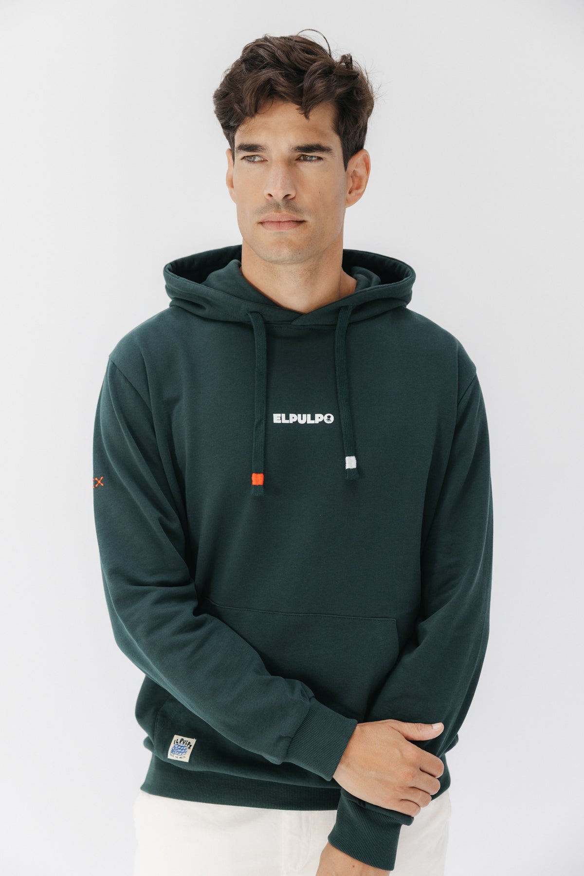 SUDADERA CAPUCHA ELPULPO NORTHERN LIGHTS VERDE BOTELLA