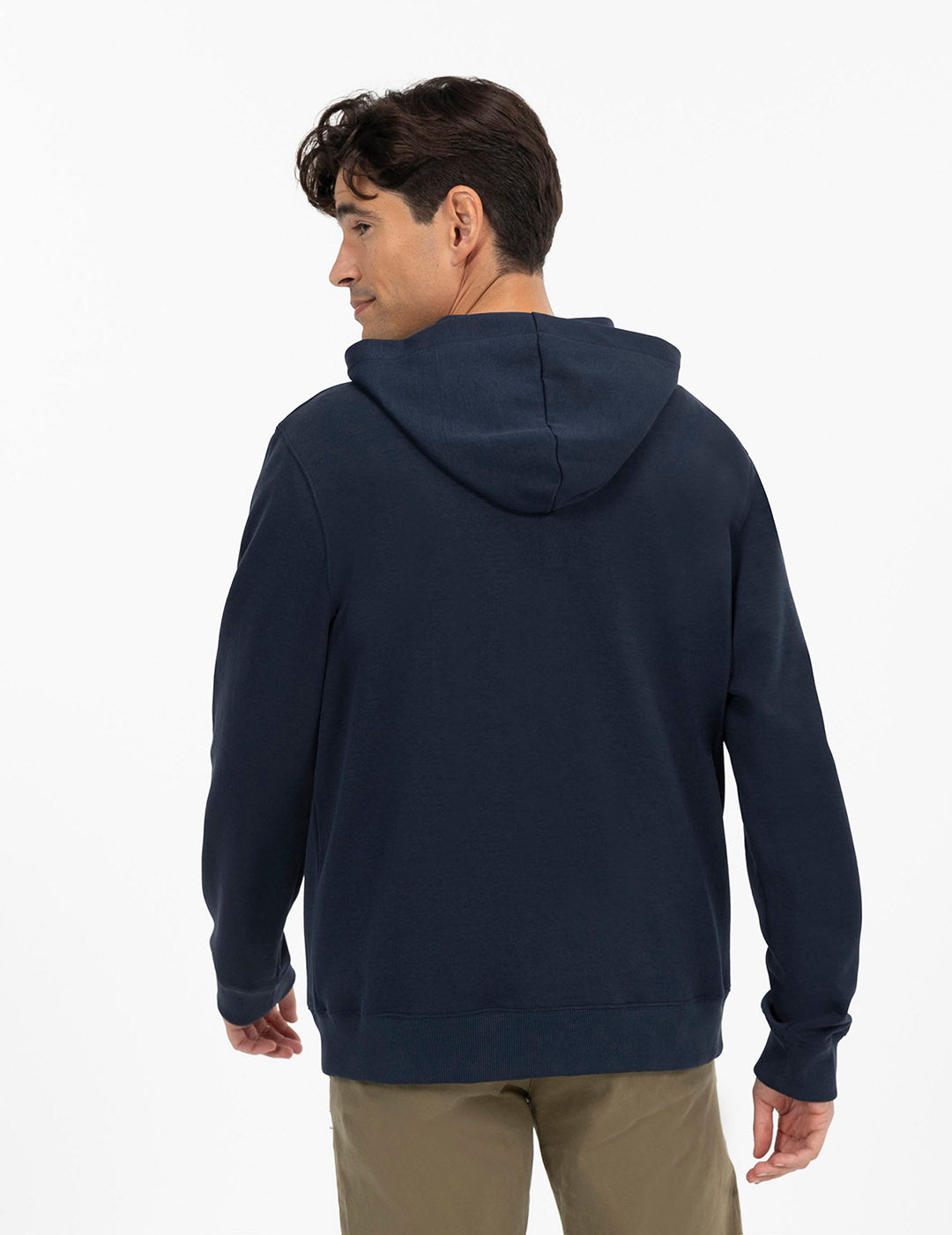 SUDADERA CAPUCHA NEOPRENO ESTAMPADO ENGOMADO AZUL MARINO