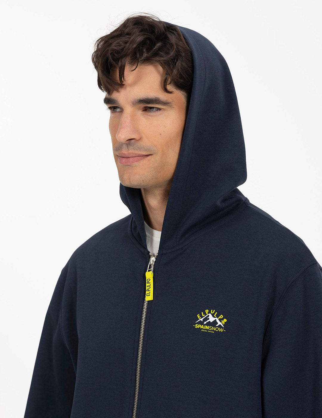 NAVY BLUE RUBBERIZED NEOPRENE HOODIE