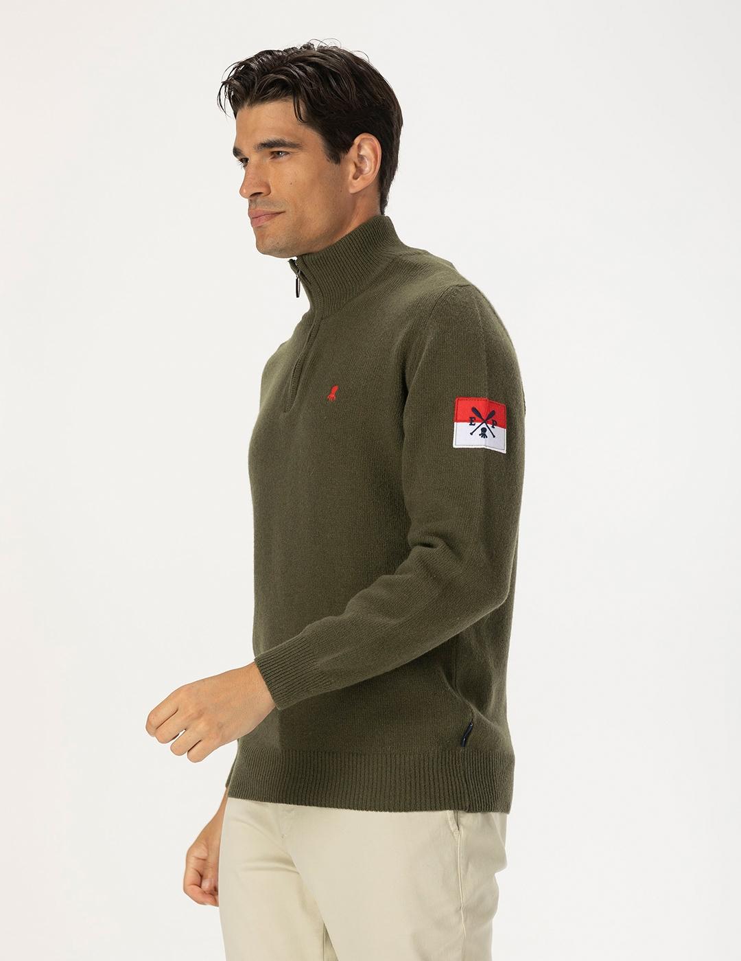 JERSEY BASIC PERKINS VERDE KHAKI