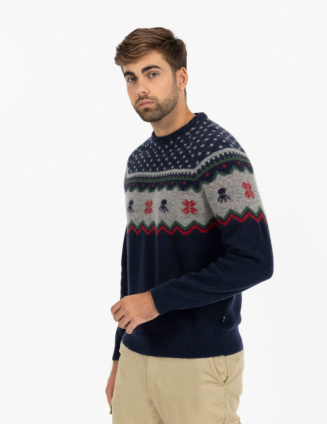 NAVY BLUE FRENCH CHRISTMAS SWEATER