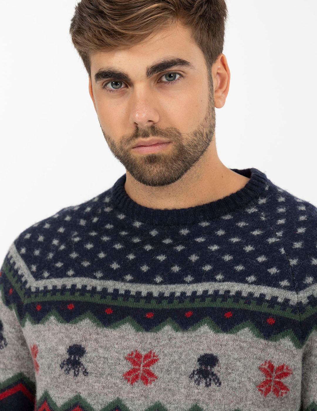 NAVY BLUE FRENCH CHRISTMAS SWEATER