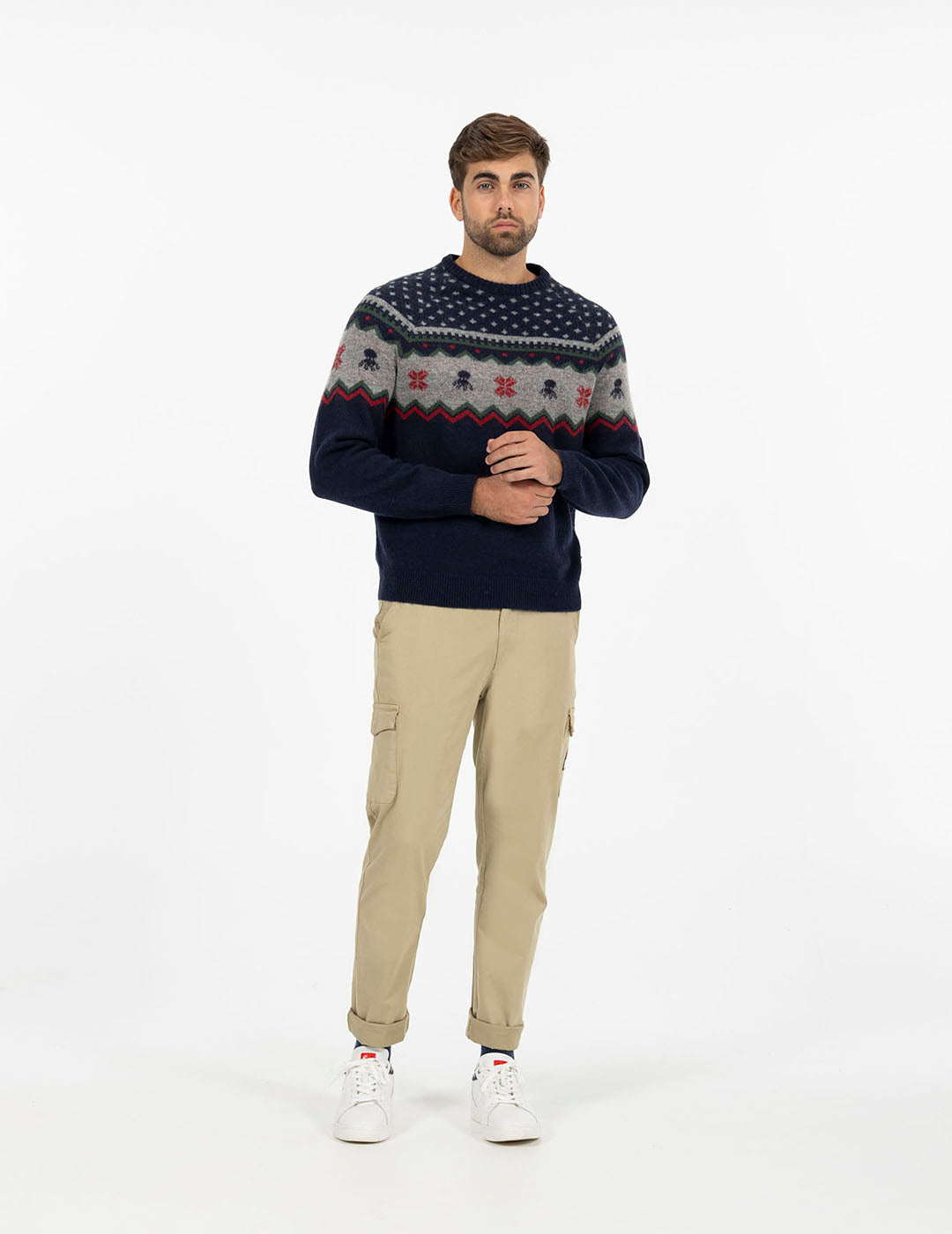 NAVY BLUE FRENCH CHRISTMAS SWEATER