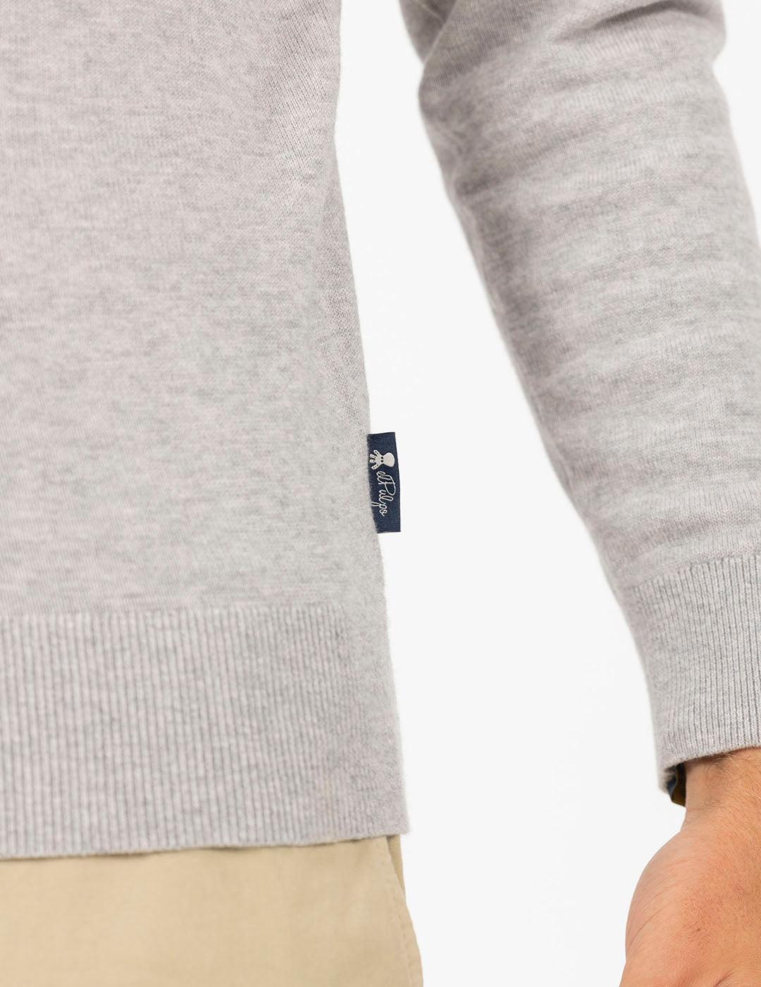 BASIC LOGO SWEATER CASHMERE GREY VIGORÉ