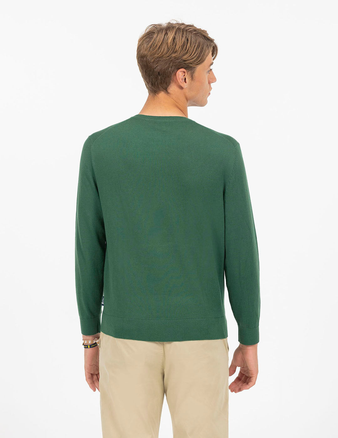 BOTTLE GREEN LOGO MIX CREW NECK JERSEY