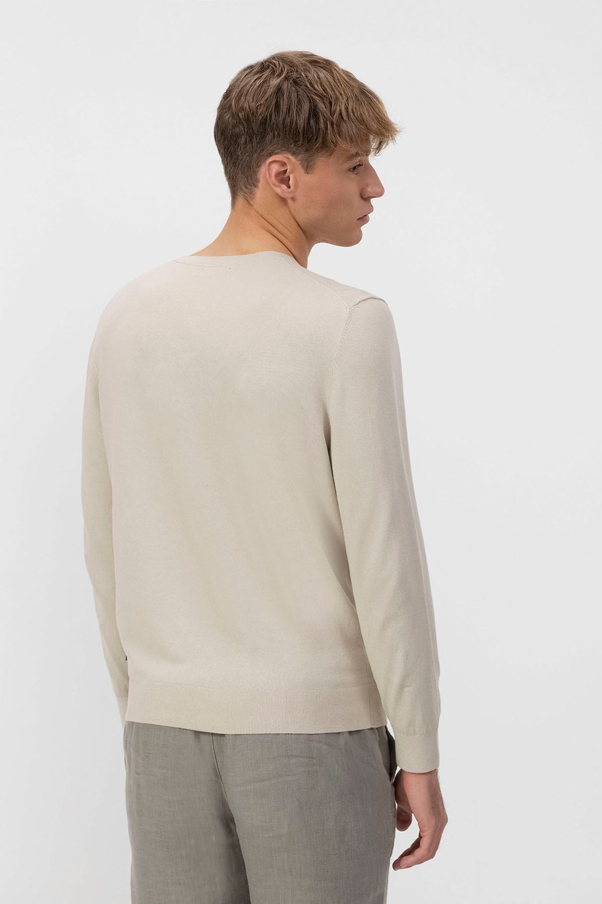 BASIC SWEATER WITH OFF-WHITE LOGO