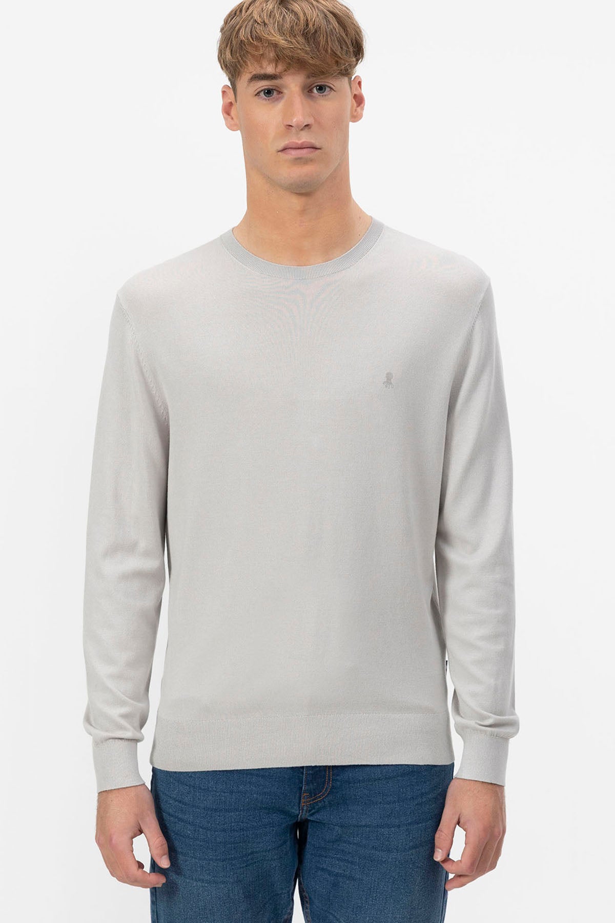 BASIC SWEATER WITH GREY LOGO VIGORÉ