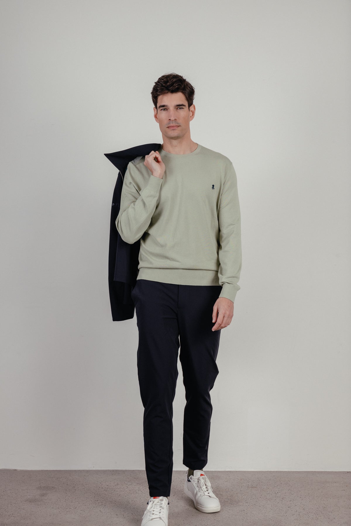 Jersey básico logo verde menta