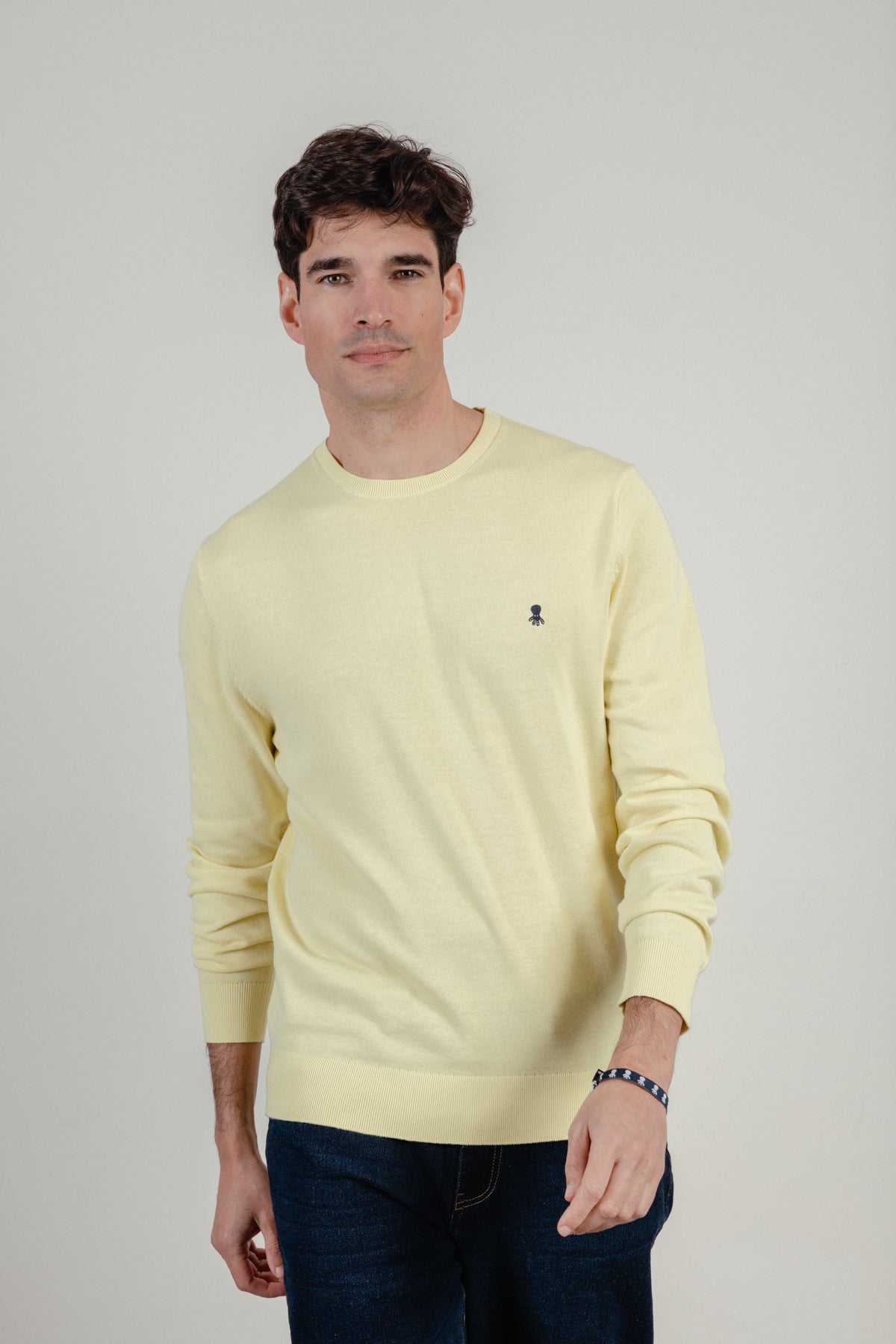 Jersey logo bordado amarillo limón