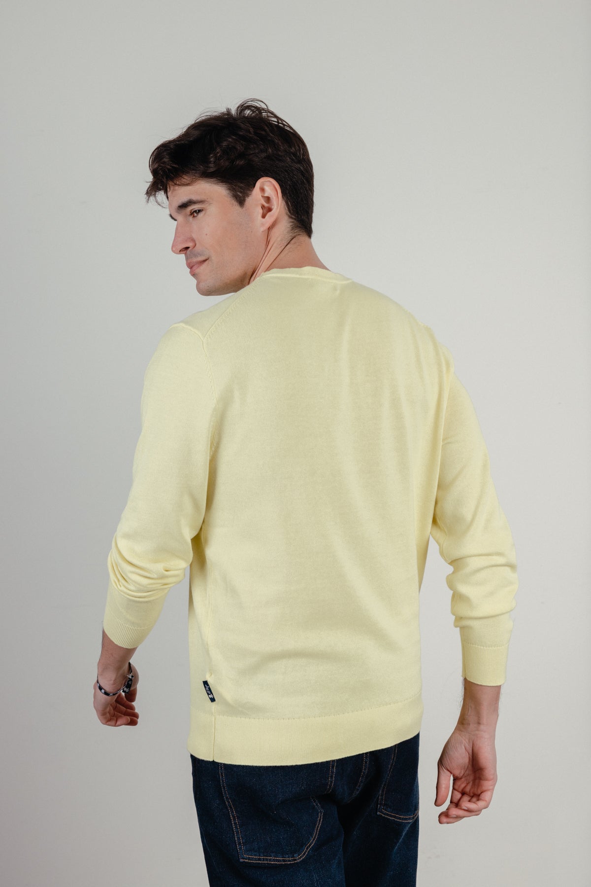 Jersey logo bordado amarillo limón