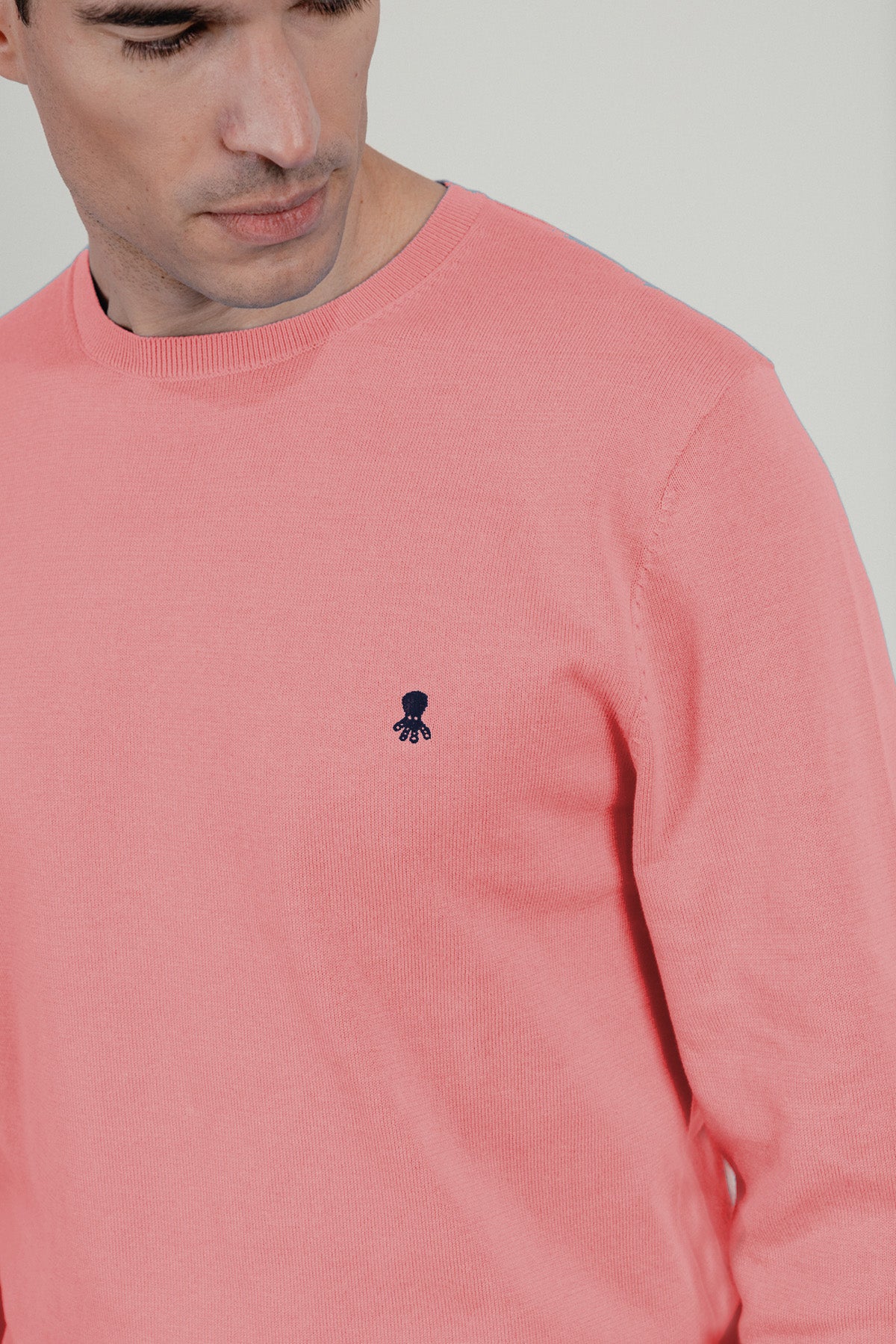 Jersey logo bordado rosa amaranto