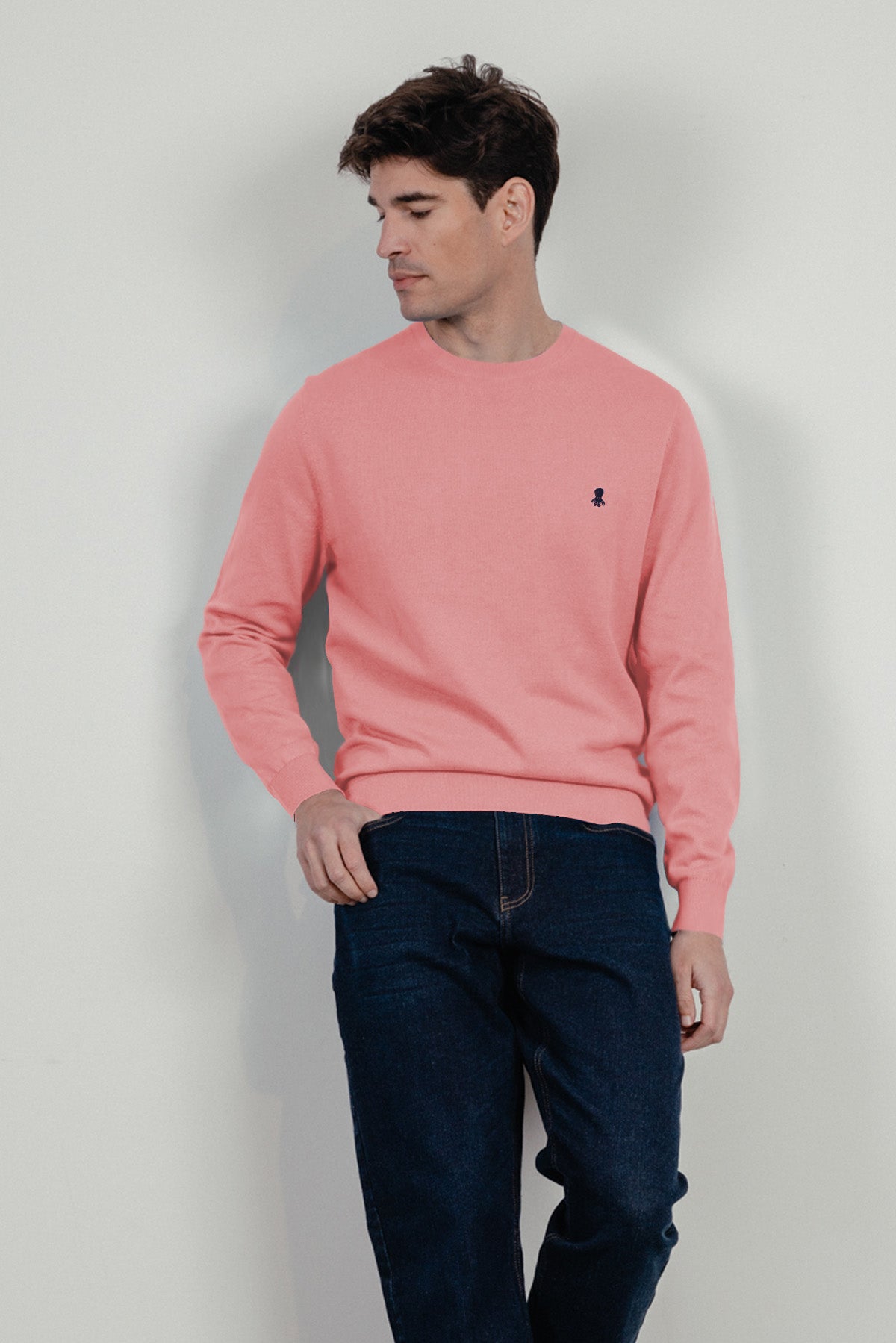 Jersey logo bordado rosa amaranto