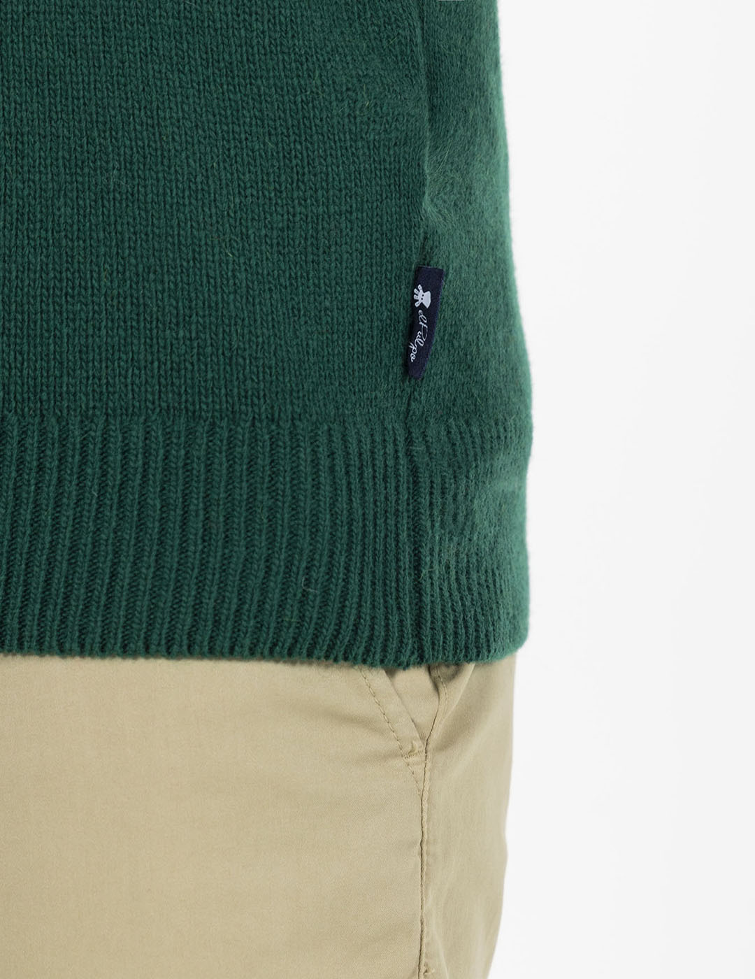 BASIC V-NECK SWEATER ENGLISH GREEN