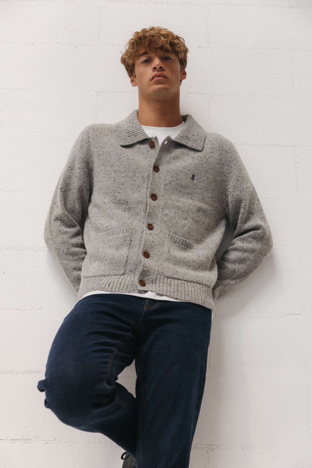 CARDIGAN VIGORÉ MÁRMORE CINZA