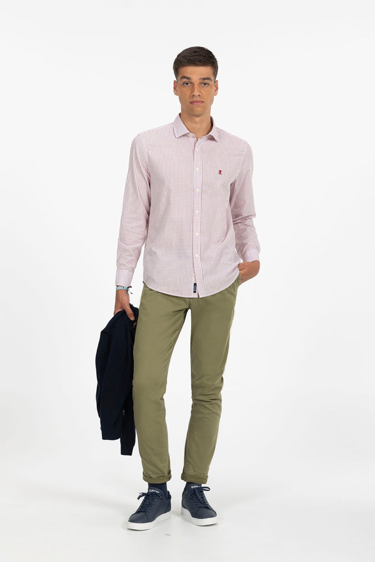 WINE RED POPLIN SHIRT