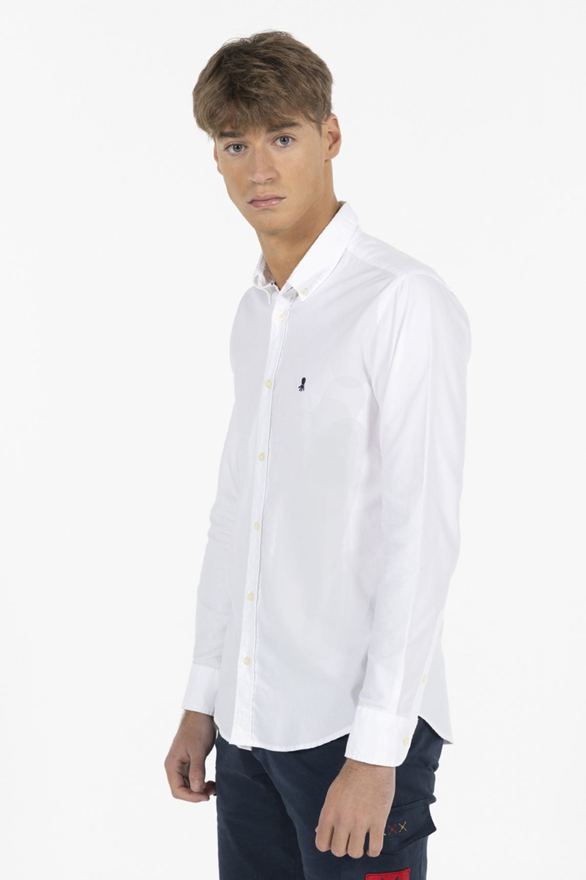 BASIC PINPOINT SHIRT WHITE