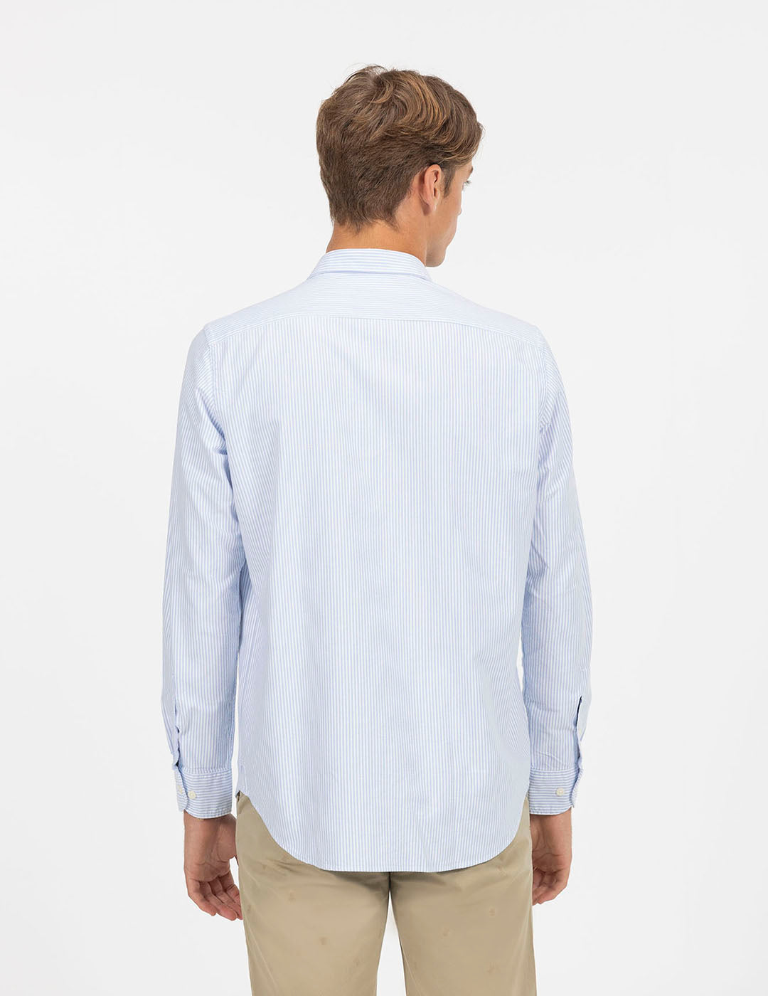 INDIGO STRIPED PINTPOINT SHIRT