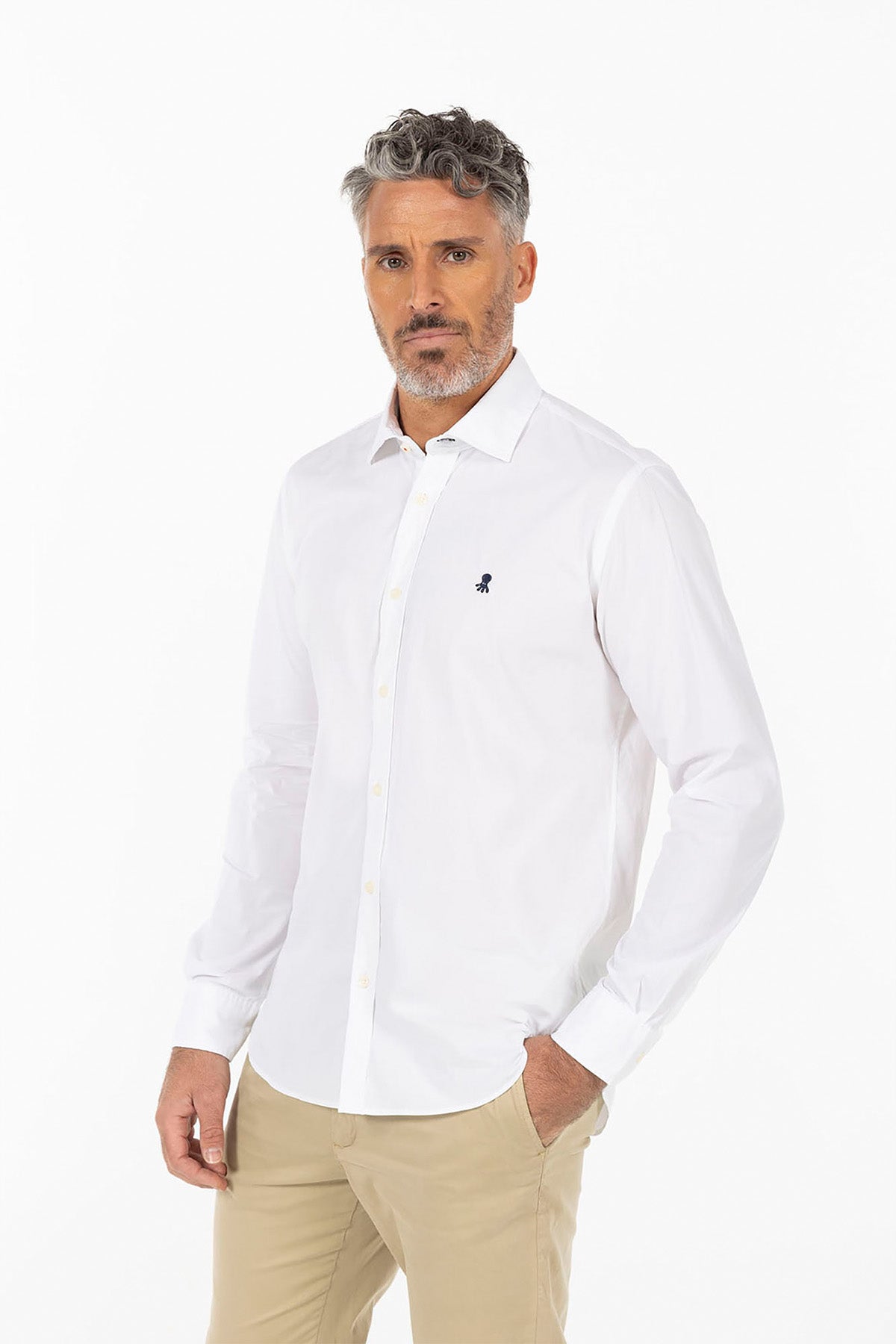 NEW BASIC WHITE LOGO SHIRT