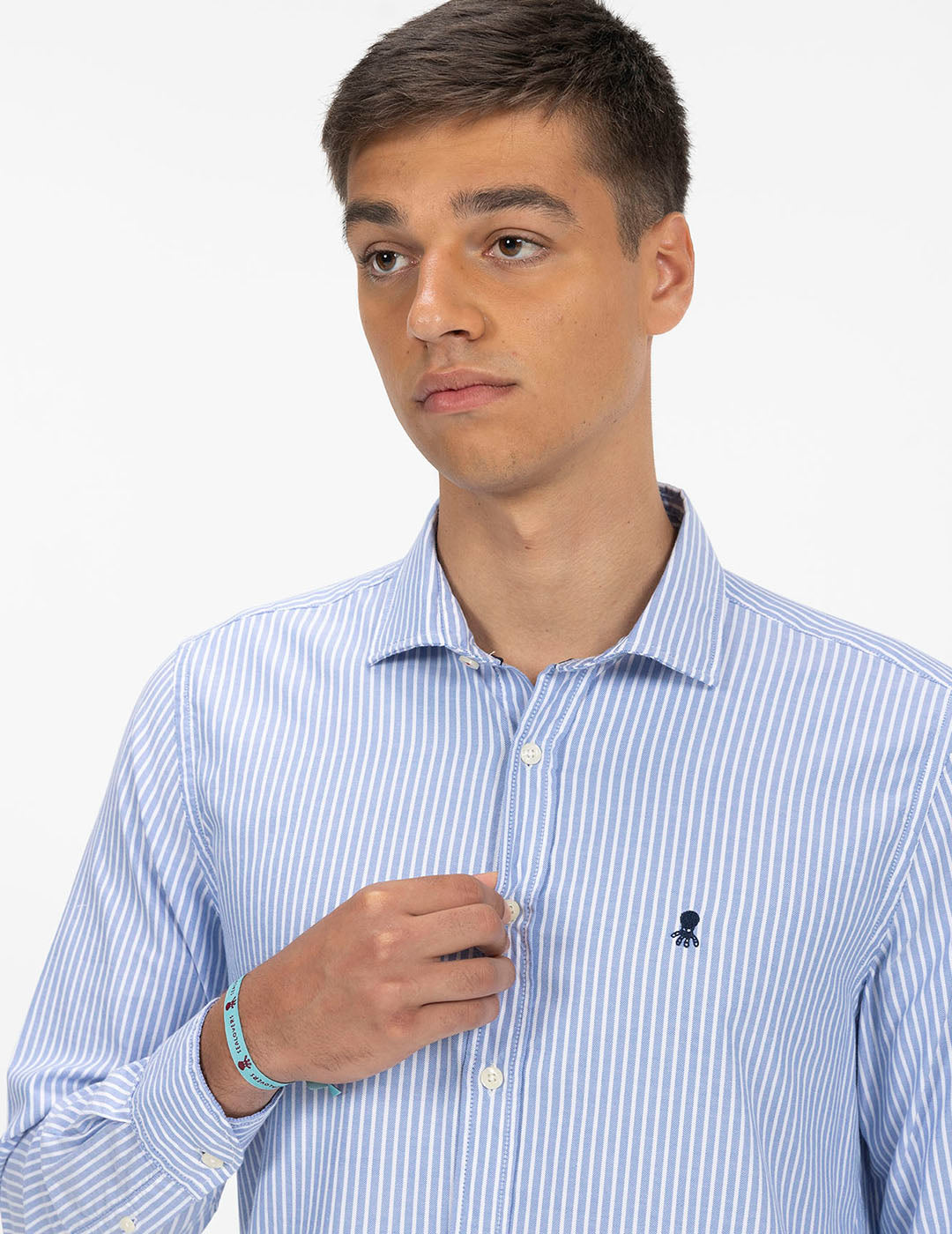 ROYAL BLUE MISSISSIPPI OXFORD STRIPED SHIRT